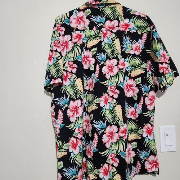 SSLR Hawaiian Shirt Mens Size XXL Button Up Shirt Short Sleeve Cotton  B5 - Picture 6 of 12